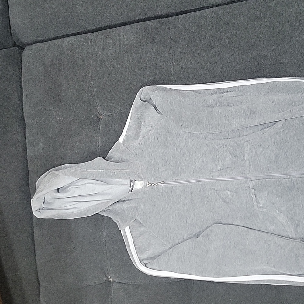 Hooded zip up sweater